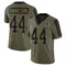 Men's Brayden Narveson Green Bay Packers 2021 Salute To Service Jersey - Limited Olive