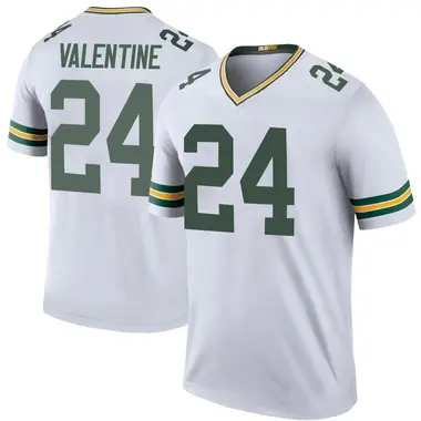Men's Carrington Valentine Green Bay Packers Color Rush Jersey - Legend White Big & Tall