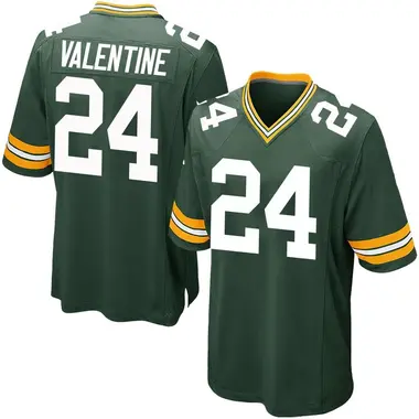 Men's Carrington Valentine Green Bay Packers Team Color Jersey - Game Green