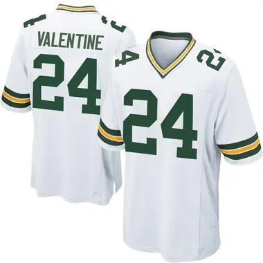 Youth Carrington Valentine Green Bay Packers Jersey - Game White